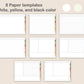 Digital Notebook 8 Tab - Landscape - Boho