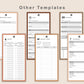 Digital Phone Planner - Brown Coffee