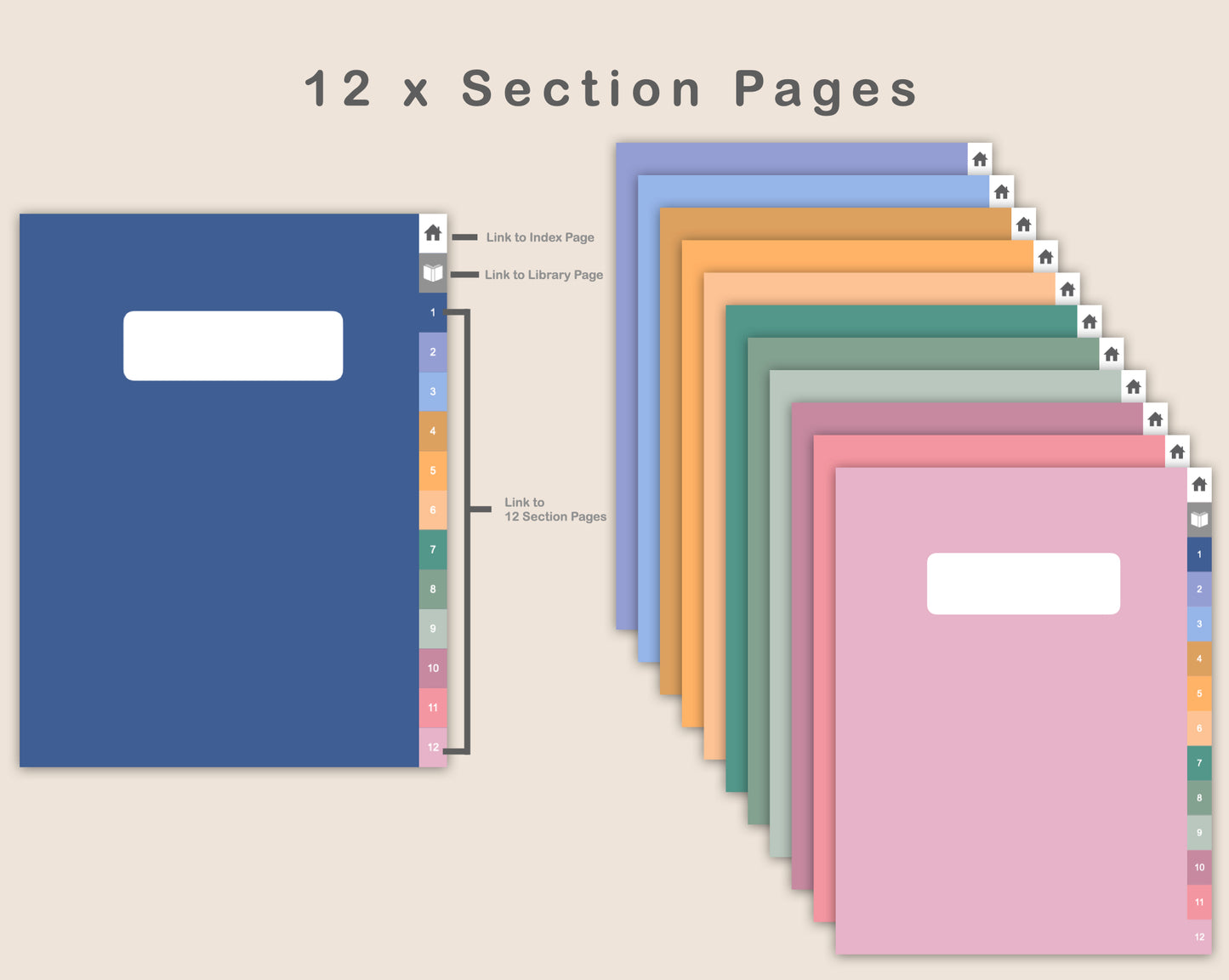Digital Reading Planner - Portrait - Spring