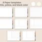 Digital Notebook 8 Tab - Landscape - Retro