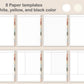 Digital Notebook 8 Tab - Portrait - Earthy