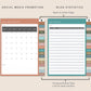 Digital Blog Planner - Neutral