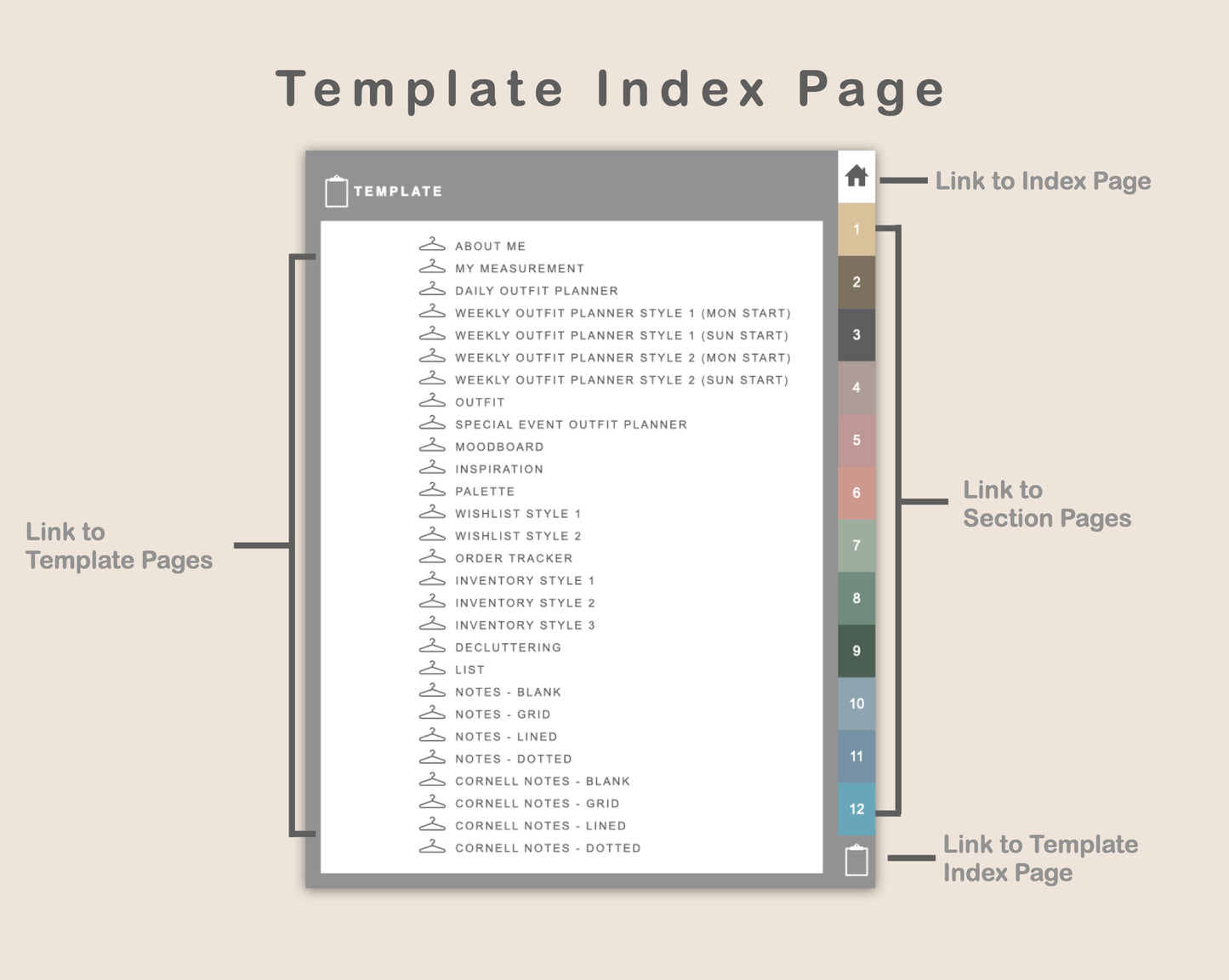 Digital Wardrobe Organizer - Muted