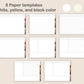 Digital Notebook 8 Tab - Landscape - Brown Coffee