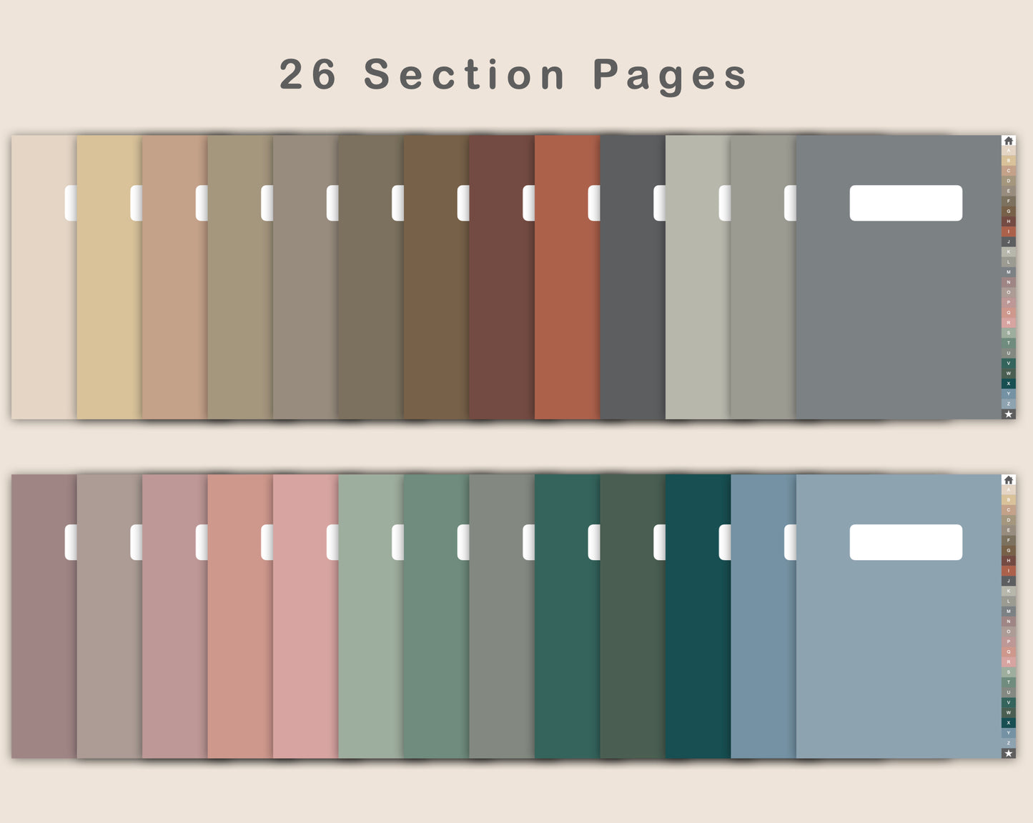 DIY Digital Planner - Portrait - Muted