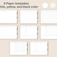 Digital Notebook 8 Tab - Landscape - Earthy