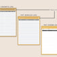 Digital Pet Planner - Boho