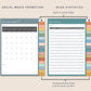 Digital Blog Planner - Boho