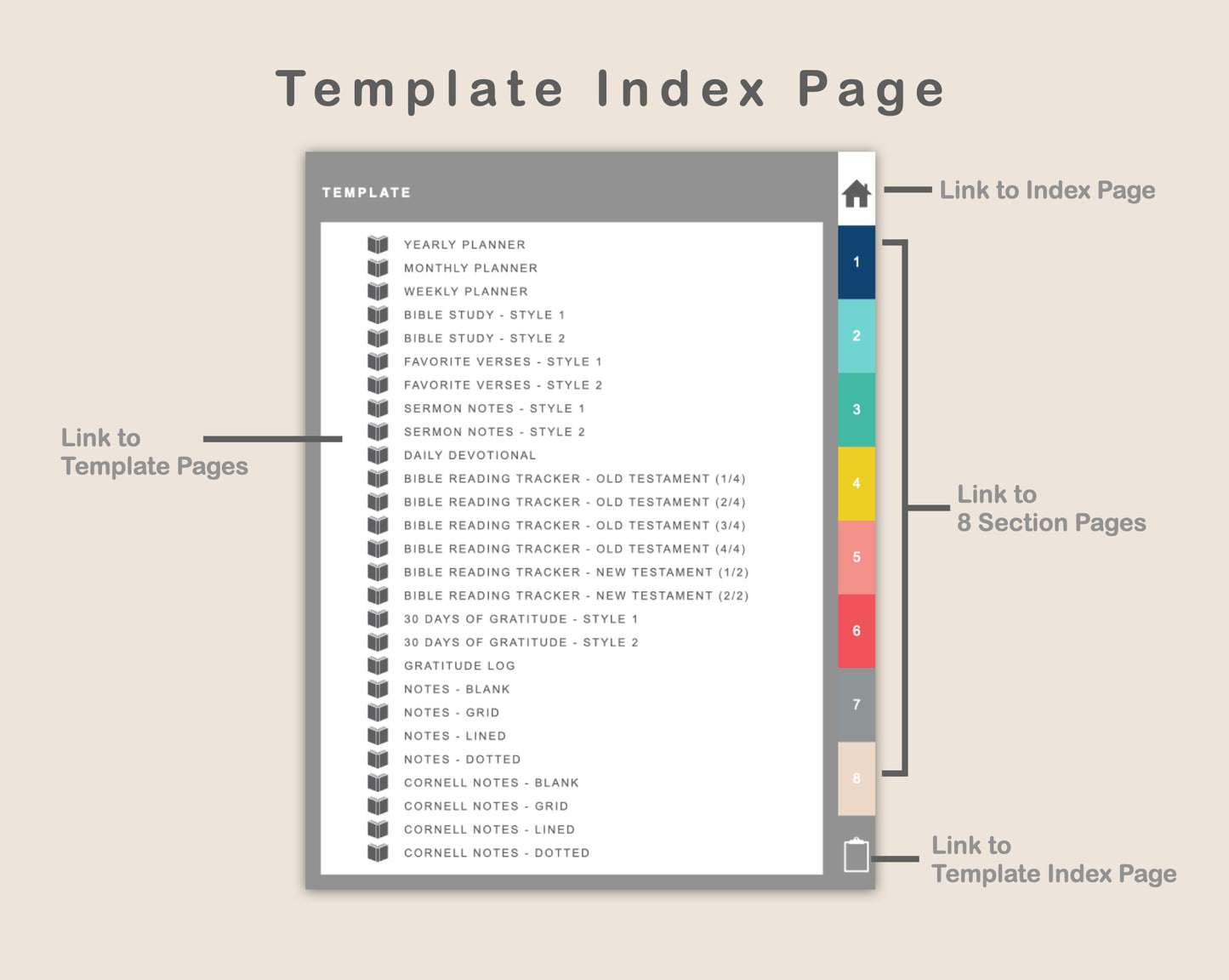 Digital Faith Planner - Colorful