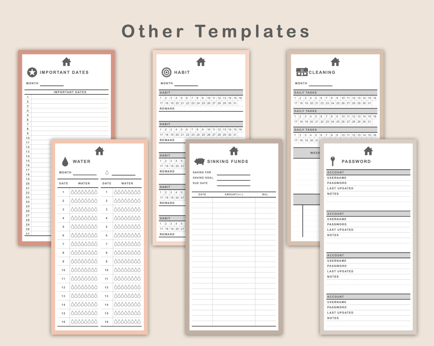 Digital Phone Planner - Neutral