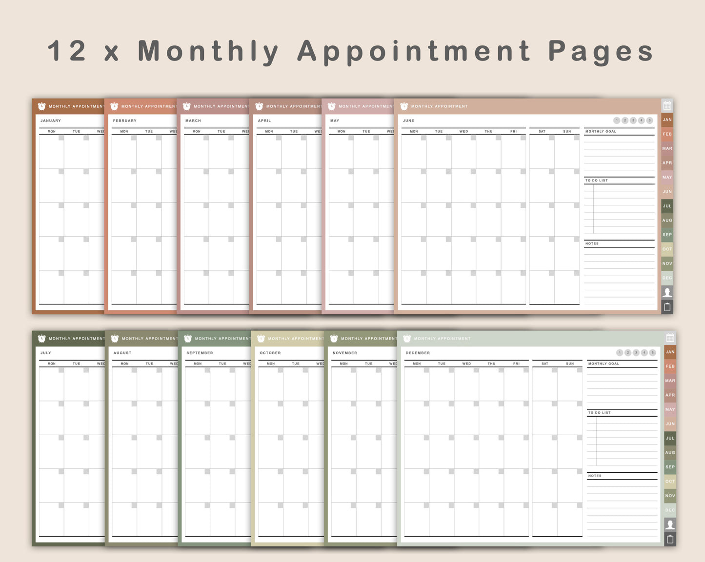 Digital Appointment Planner - Neutral