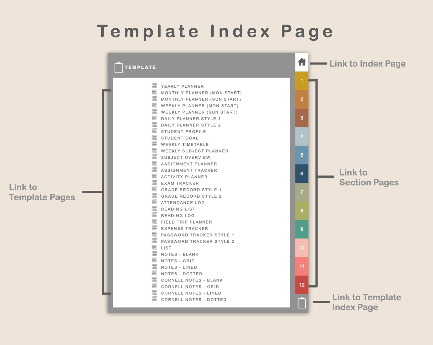Digital Homeschool Planner - Modern