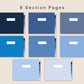 Digital Meeting Notes - Landscape - Classic Blue