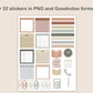 Digital Notebook 8 Tab - Portrait - Earthy