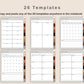Digital Knitting Planner - Brown