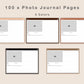 100 Digital Photo Album - Coffee Brown