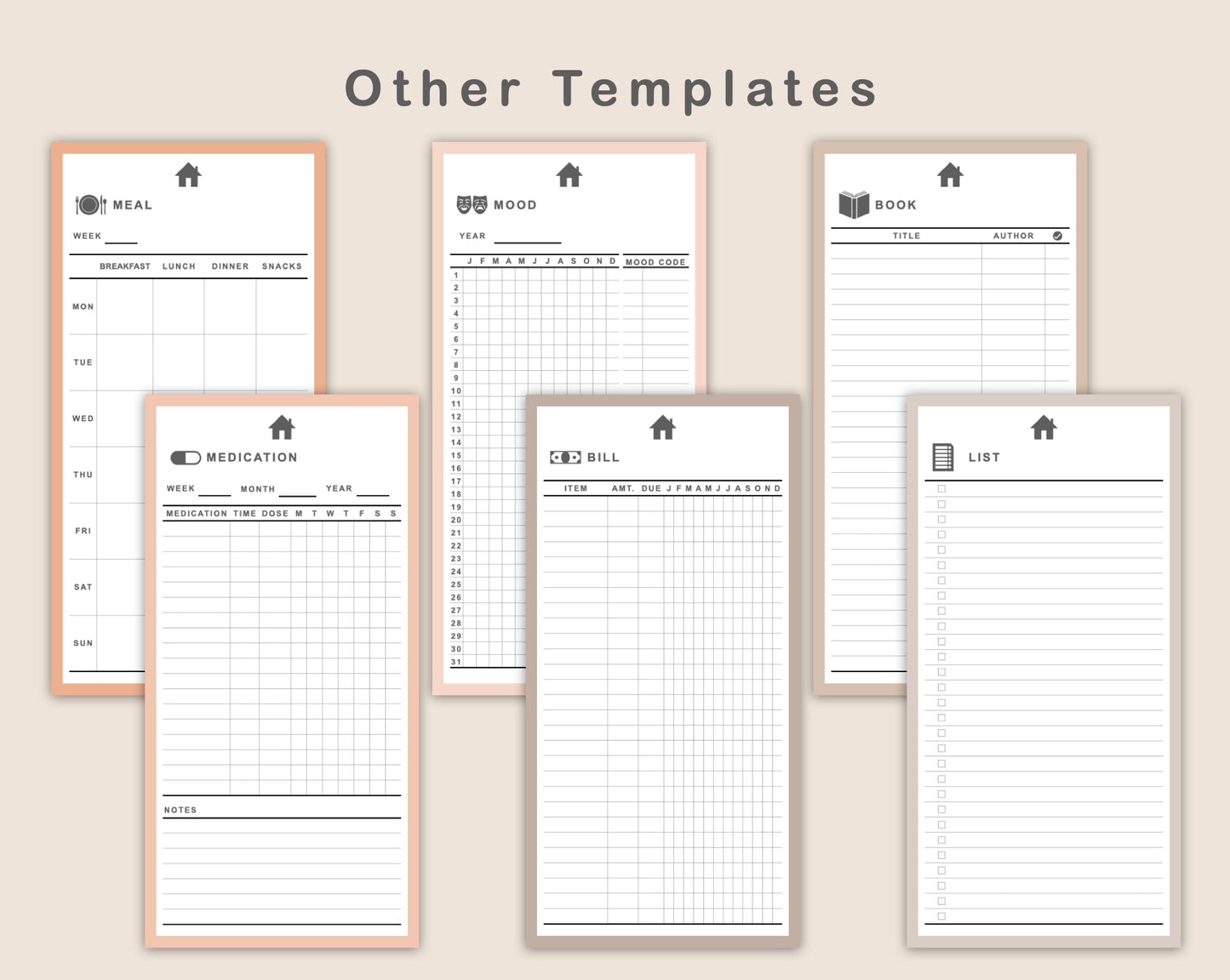 Digital Phone Planner - Neutral