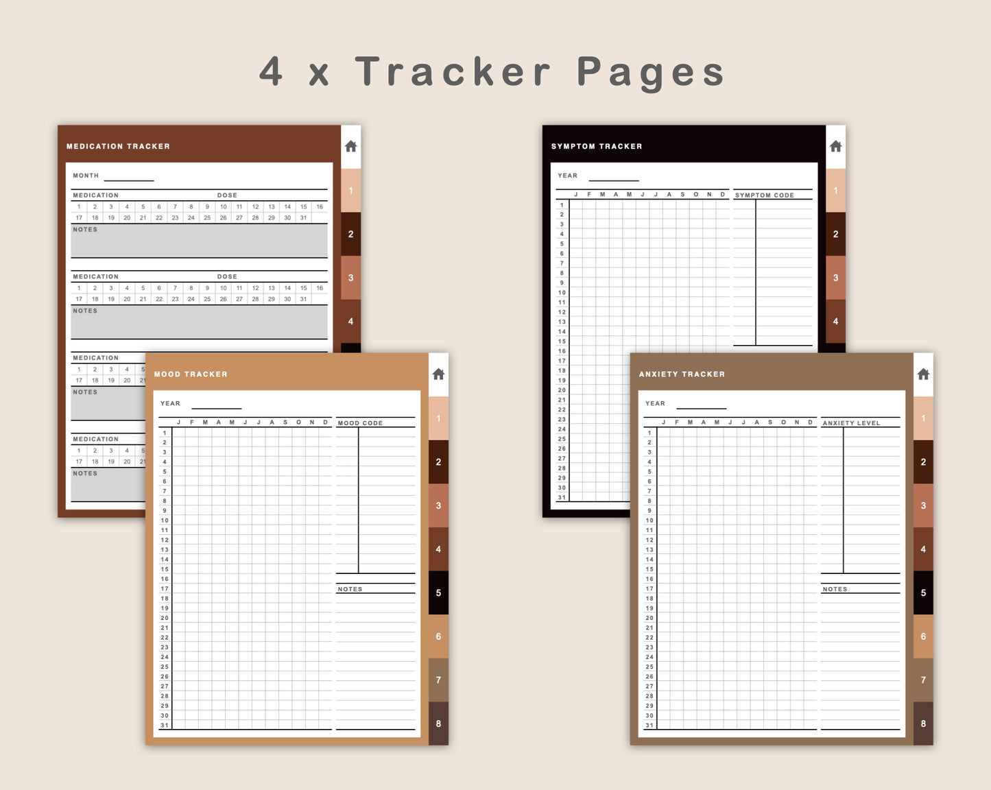 Digital Therapy Journal - Coffee Brown