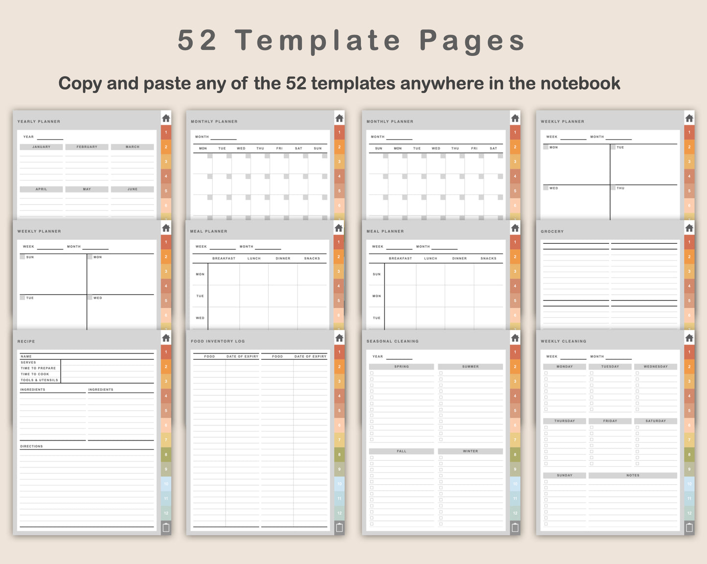 Digital Mom Planner - Autumn