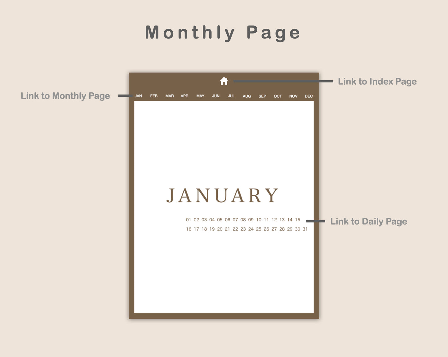 365 Day Journal - Muted
