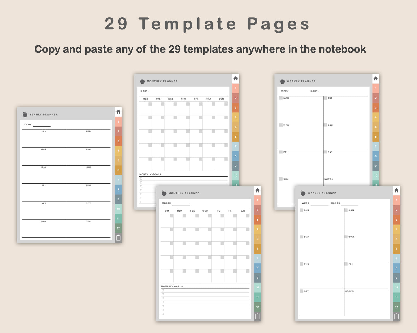 Digital Weight Loss Journal - Boho