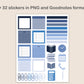Digital Notebook 8 Tab - Portrait - Classic Blue