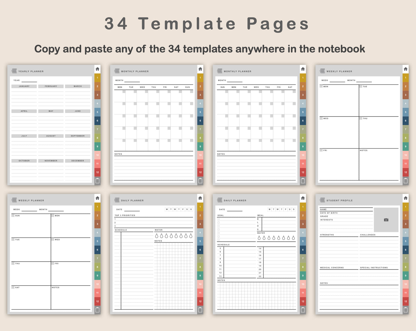 Digital Homeschool Planner - Modern