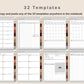 Digital Cross Stitch Planner - Brown
