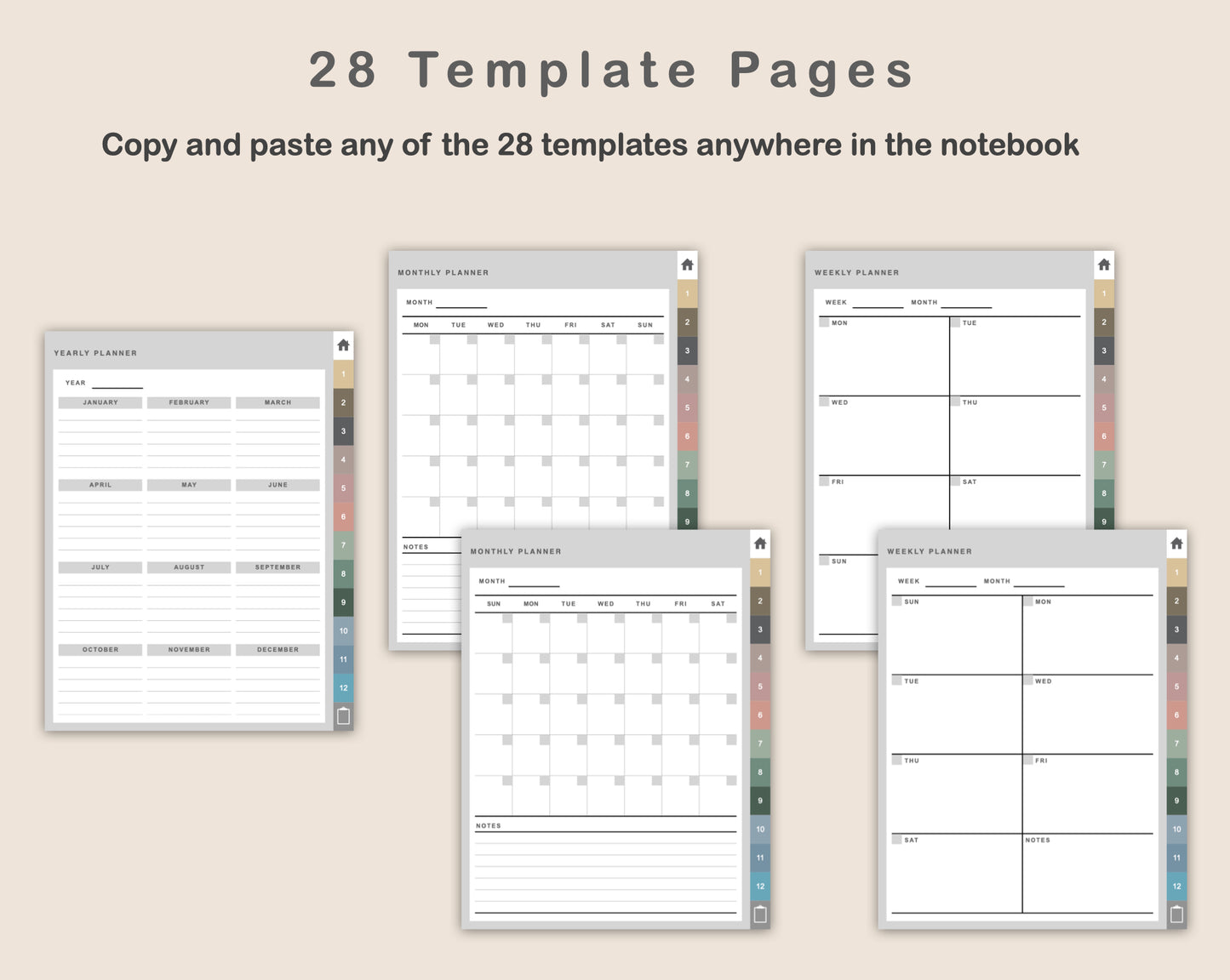 Digital Podcast Planner - Muted