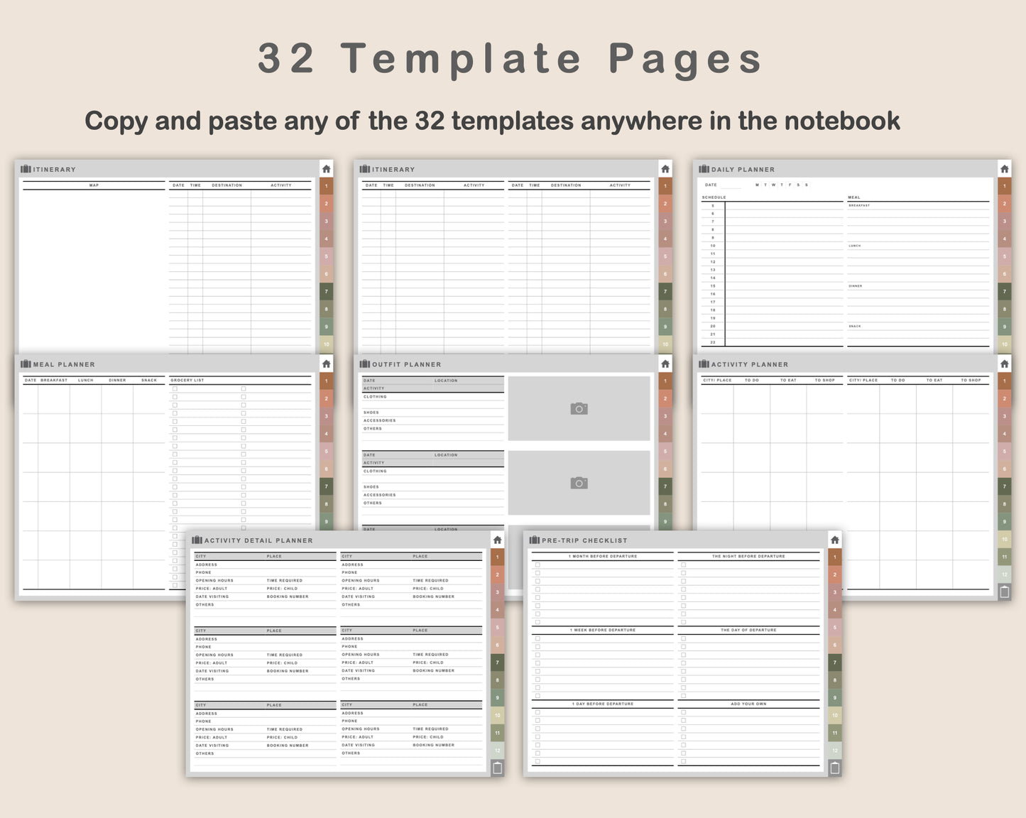 Digital Travel Planner - Landscape - Neutral