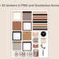 Digital Notebook 8 Tab - Landscape - Brown Coffee