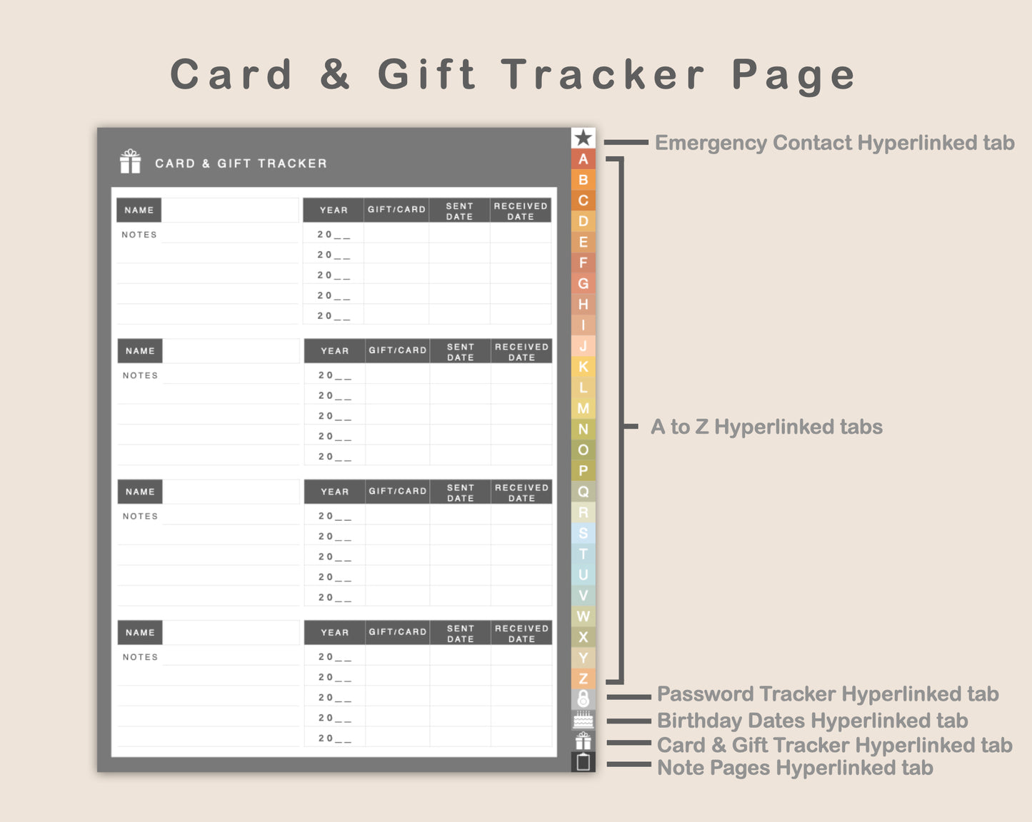 Digital Address Book - Autumn