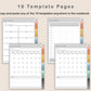 Digital Checkbook Register - Portrait - Boho