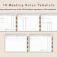 Digital Meeting Notes - Landscape - Earthy