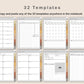 Digital Cross Stitch Planner - Warm