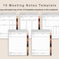 Digital Meeting Notes - Portrait - Brown Coffee