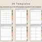 Digital Knitting Planner - Boho