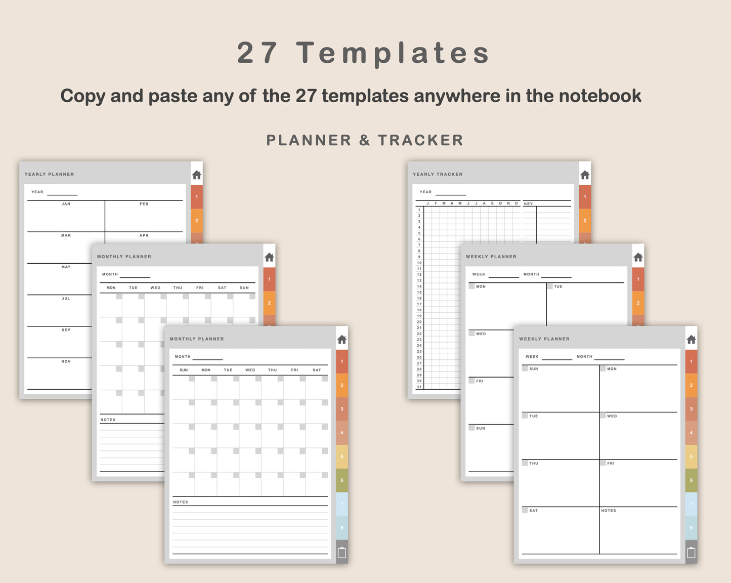 Digital Goal Planner - Autumn