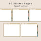 Digital Sticker Book - Landscape - Muted