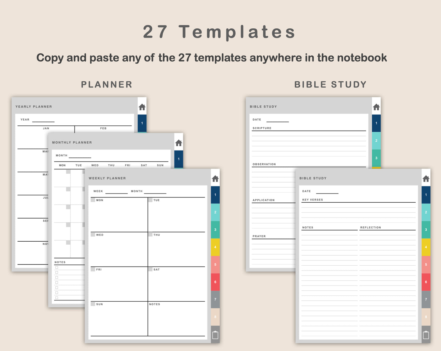 Digital Faith Planner - Colorful