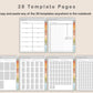 Digital Reading Planner - Portrait - Autumn