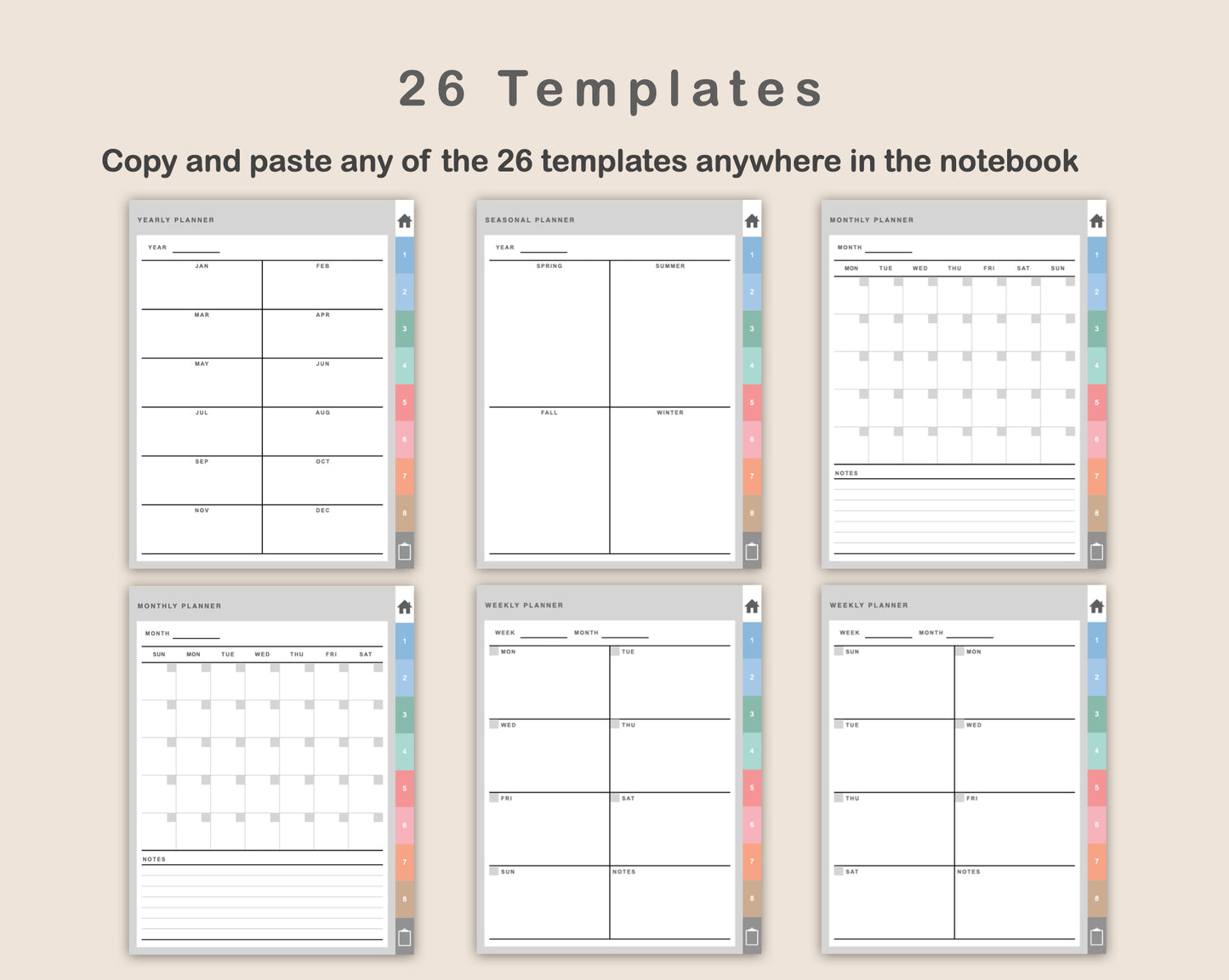 Digital Sewing Planner - Pastel