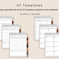 Digital Goal Planner - Brown