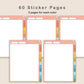 Digital Sticker Book - Portrait - Boho