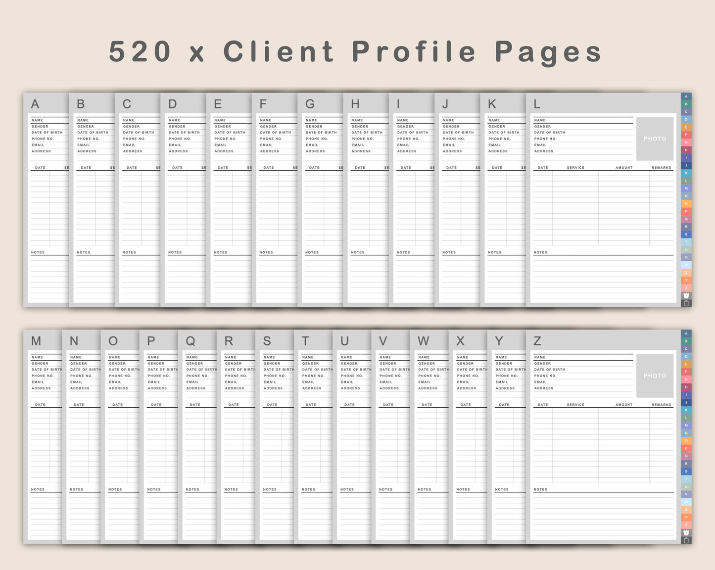 Digital Client Book - Portrait - Spring