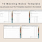Digital Meeting Notes - Landscape - Muted