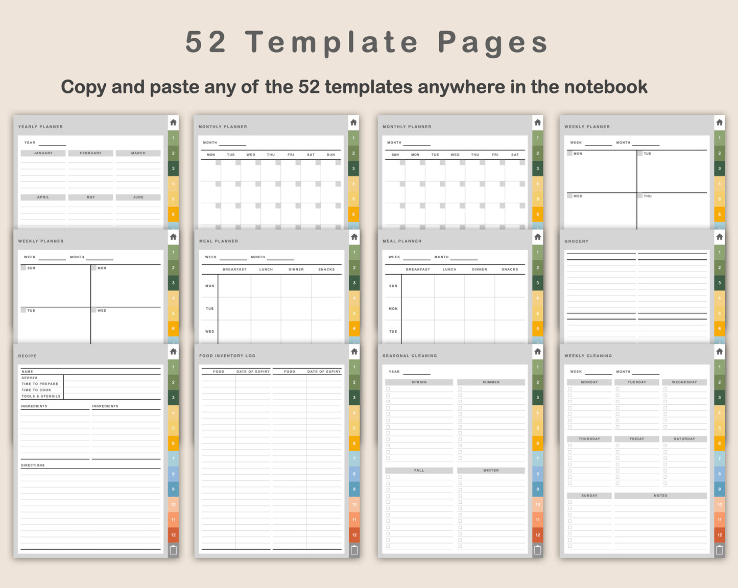 Digital Mom Planner - Bright