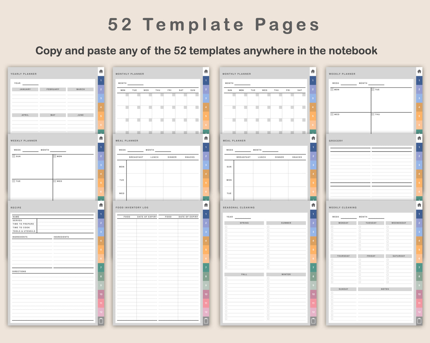 Digital Mom Planner - Spring
