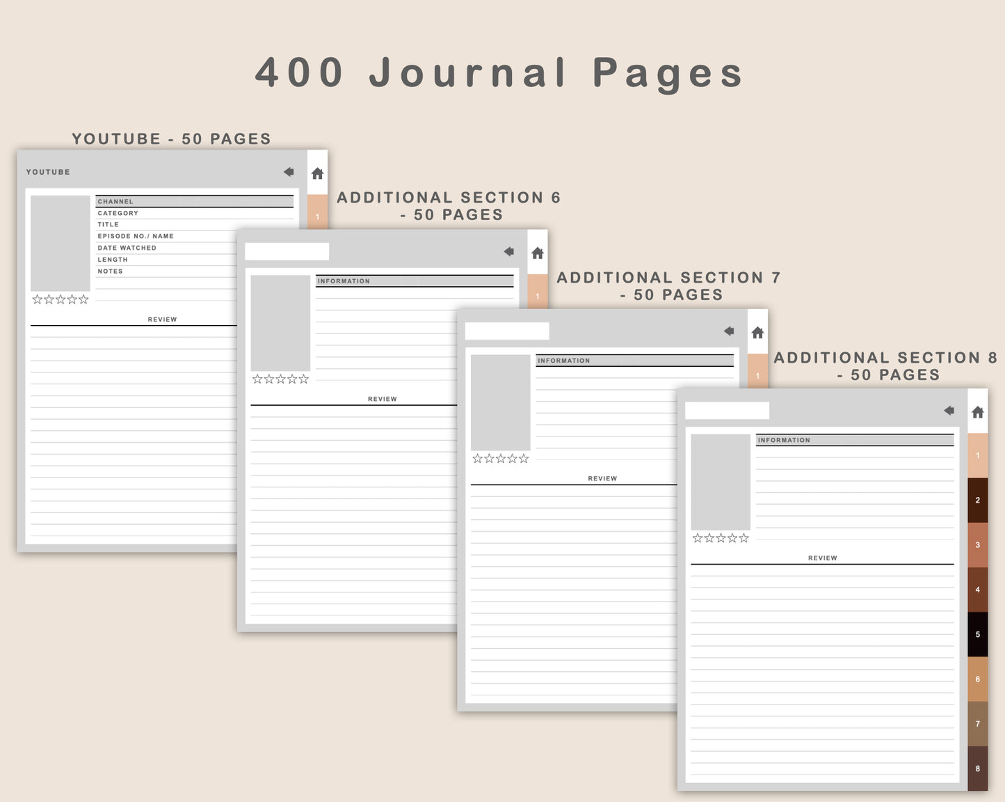 Digital Entertainment Planner - Brown