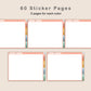 Digital Sticker Book - Landscape - Boho